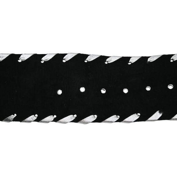 Pat Dahnke Crystal Buckle Ponyhair Belt Size Estimated Small / Medium main image 14